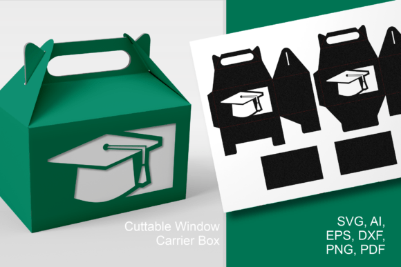 3D SVG Graduation Hat Gable Box Review