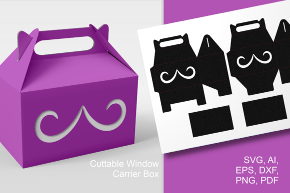 Father S Day 3D SVG Mustache 2 Gable Window Box Template
