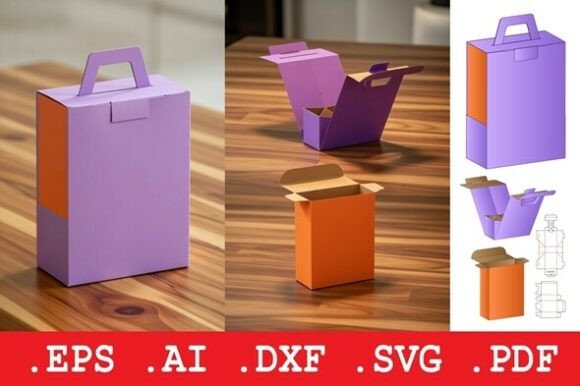Flap Cardboard Box Dieline: 3D SVG Objects Review