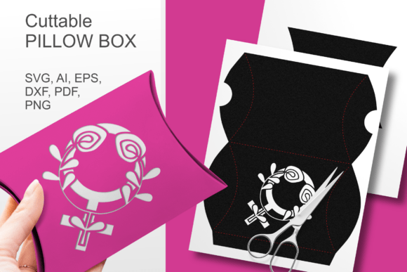 Floral Female Symbol Window Pillow Box: A 3D SVG Holiday Design for Real Client Work
