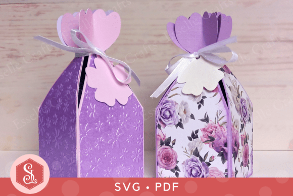 Flower Treat Box 3D SVG for Gift Boxes