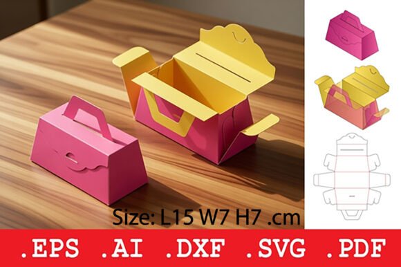 Folding Handle Box with Secure Lock: 3D SVG Objects Review
