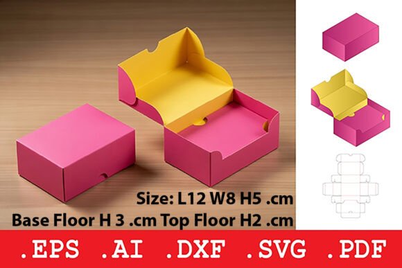 Folding Lock Tab Paper Box: 3D SVG Objects Review