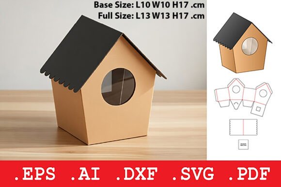 House Shape Gift Box 3D SVG Objects Review