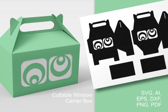 Mid Century Style Window Gable Favor Box: A 3D SVG for Life Events & Celebrations with Retro Charm