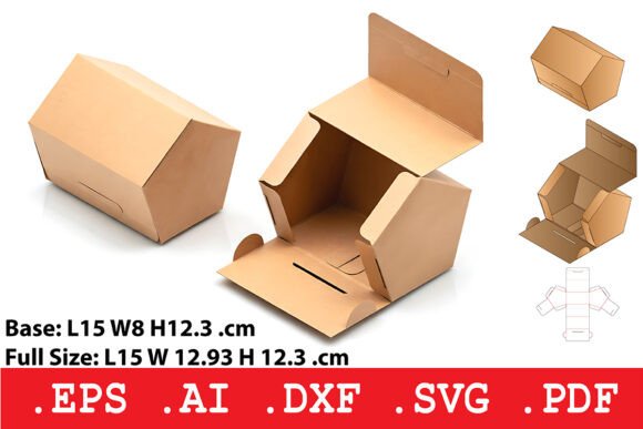 Pentagonal Tuck Closure Box: 3D SVG Objects Review
