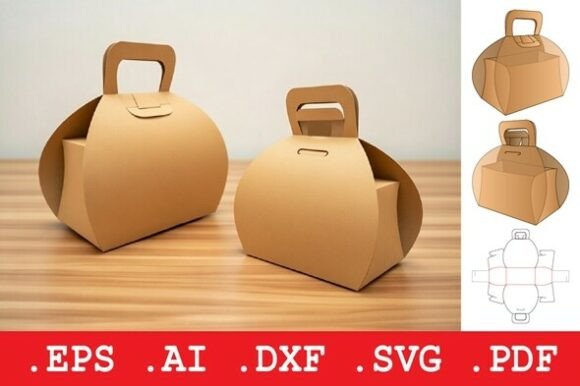 Purse Shape Carry Handle Box: 3D SVG Objects Review