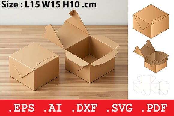 Rectangular Folding Box 3D SVG Objects Review