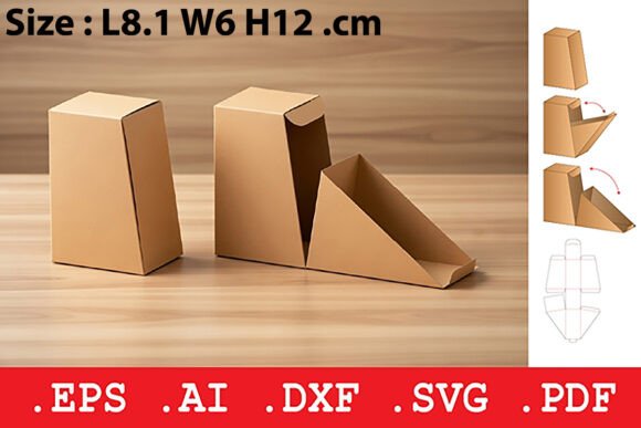 Rectangular Slanted Dispenser Box: A 3D SVG Design for Modern Brand Packaging and Marketing Visuals