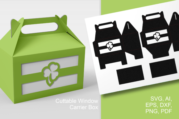 Shamrock Window 3D SVG: Saint Patrick S Day Asset Review