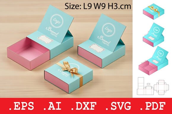 Sliding Drawer Retail Box: A 3D SVG for Stylish Packaging in Digital Product Sales